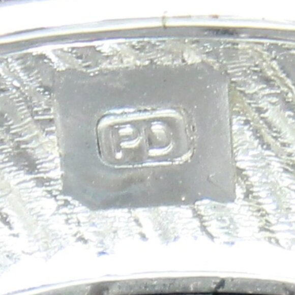 Vintage Premier Designs Silver Tone and Black Cuff Bracelet - Picture 6 of 10